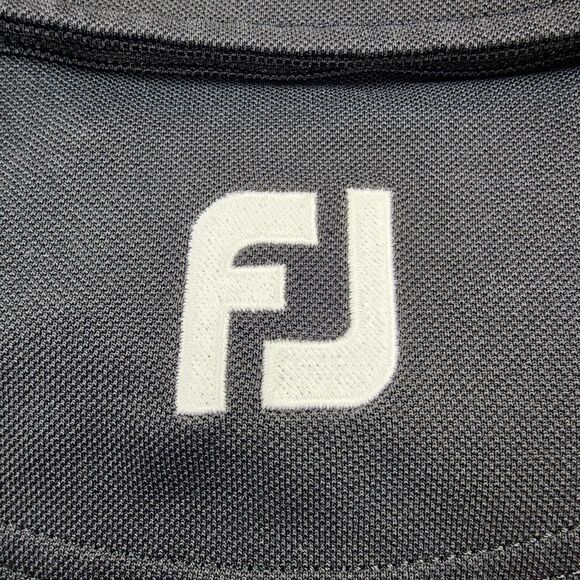 Footjoy Shirt Mens XL Black Polo Short Sleeve Performance Golf Elmira CC Logo - Picture 11 of 15